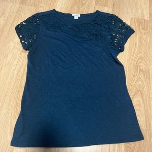 Medium blue top